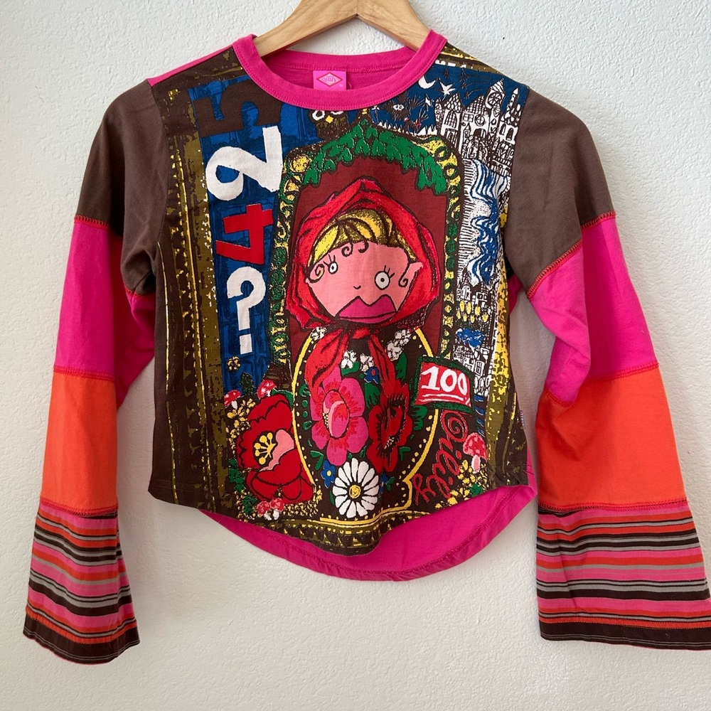 Oilily girls graphic long sleeve T